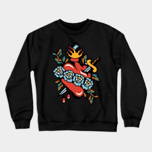 Hear rose dagger Crewneck Sweatshirt